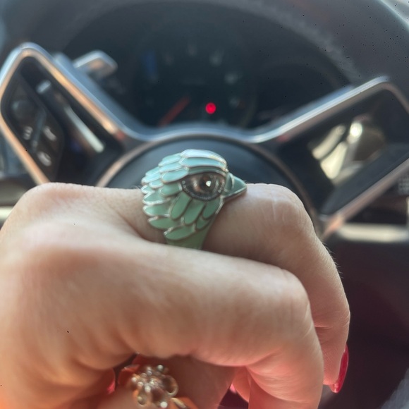 Kurt Geiger London Turquoise Eagle Ring 💎 - Picture 3 of 10